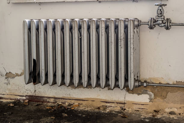 istock Old GDR factory heating 1086911994