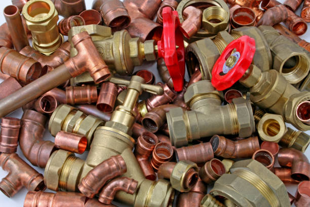 istock Plumber's pipes and fittings 1086914750