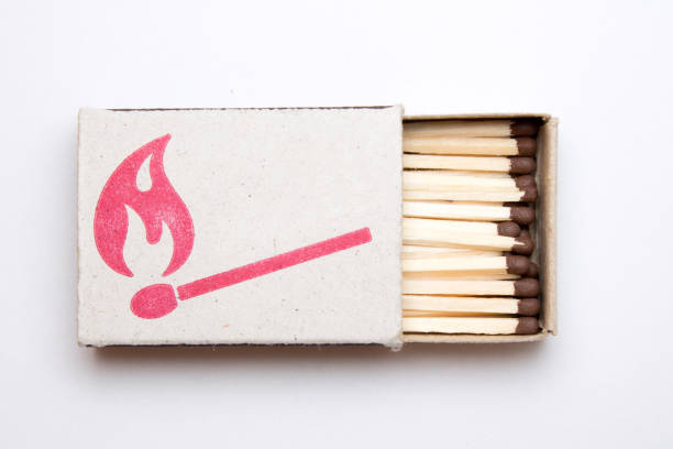 Matchbox closeup Matchbox on white background matchbox stock pictures, royalty-free photos & images