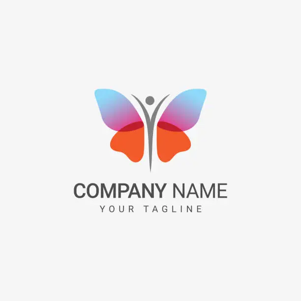 Vector illustration of Butterfly Logo