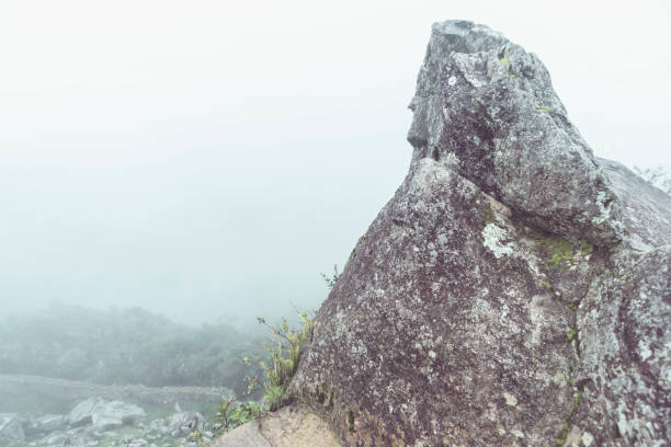 istock rocky cliff in fog 1086923262