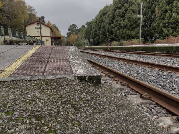 istock railway station of Pontedeume 1086926948