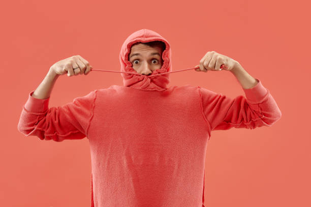 istock Portrait of the scared man on coral 1086940150