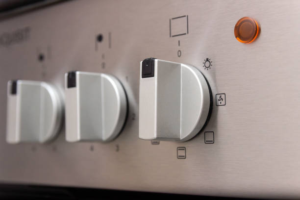 istock Temperature regulators on the stove. Gas Stove Regulator knobs. 1086940240