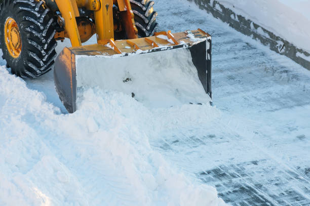 limpeza de neve. - snow removal - fotografias e filmes do acervo