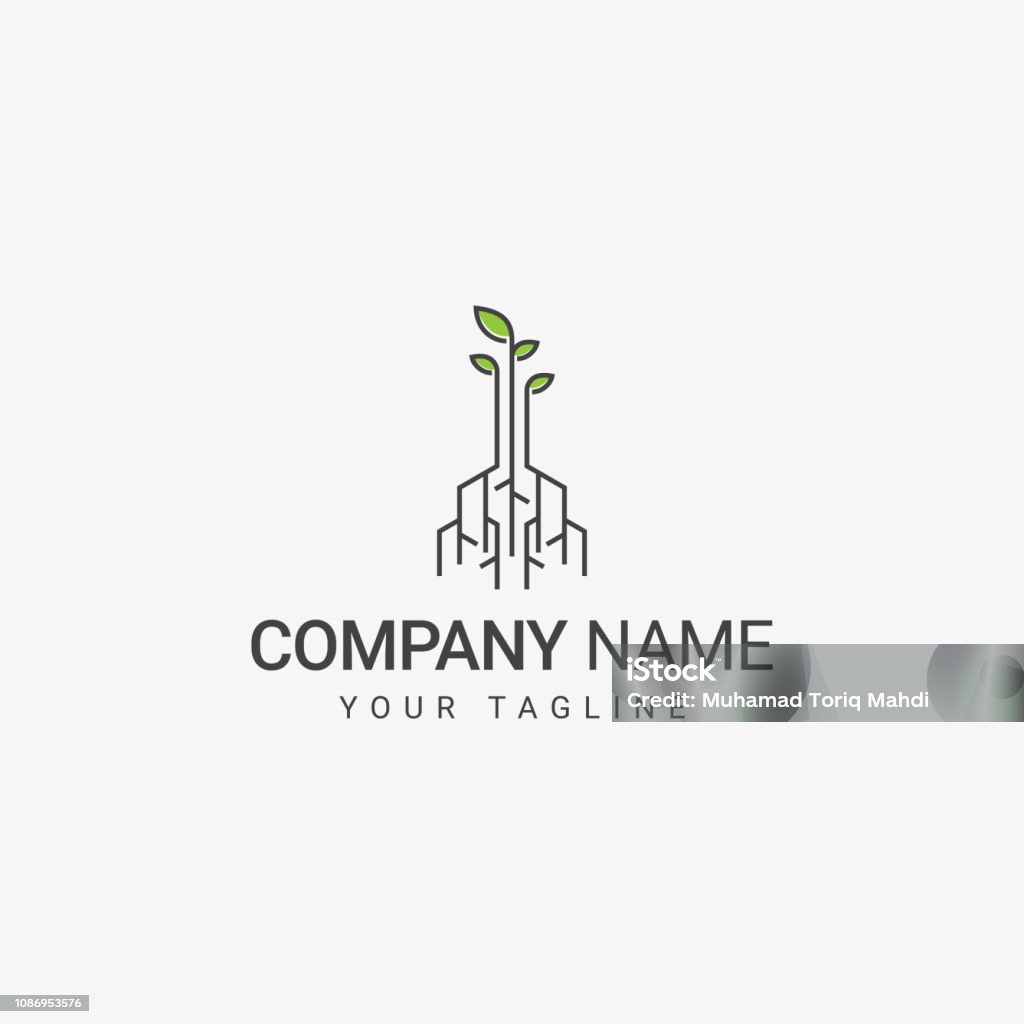 Digital Roots Vector Digital Root Logo Stock Illustration - Download Image Now - Root, Logo ...