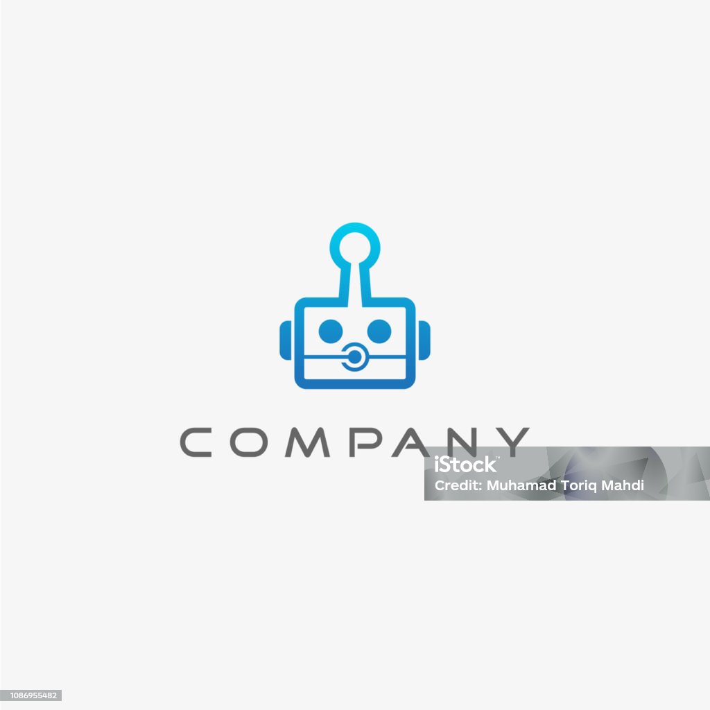 Robot Logo Robot Logo Template art design Cartoon stock vector