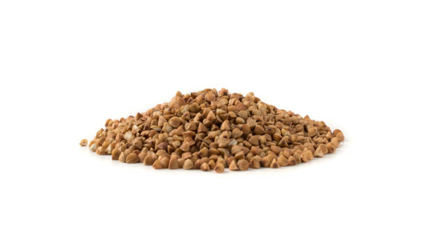 istock Dry Raw Buckwheat Grains Isolated on White Background 1086995456