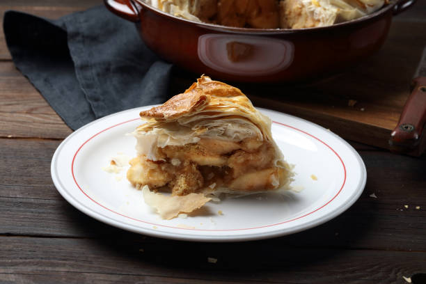 istock Apples and and filo pastry pie 1086997872