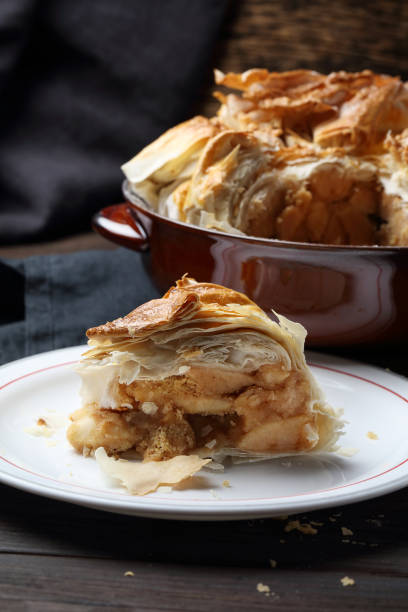 istock Apples and and filo pastry pie 1086997988