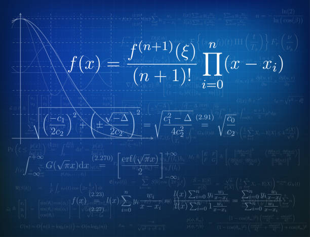 tła matematyczna - formula stock illustrations