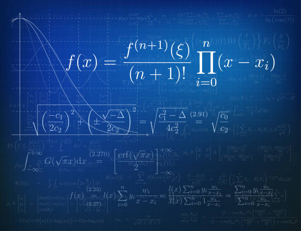 matematik arka plan - matematik formülü stock illustrations