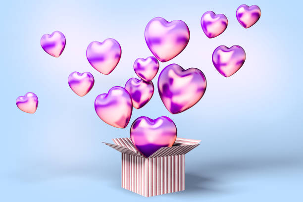 istock Many pink balloons in box, blue 1087010170