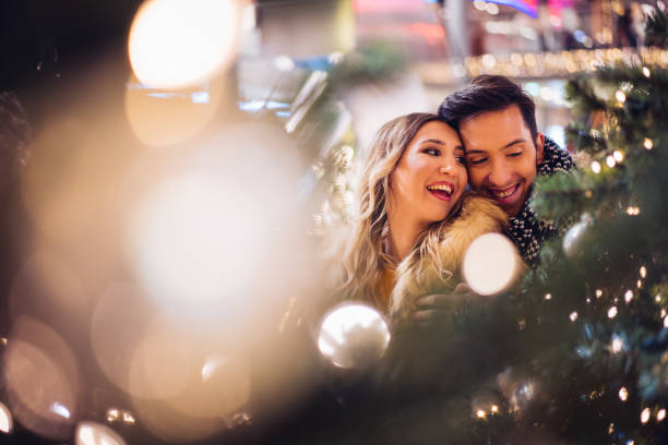istock Couple enjoying Christmas holiday 1087023492