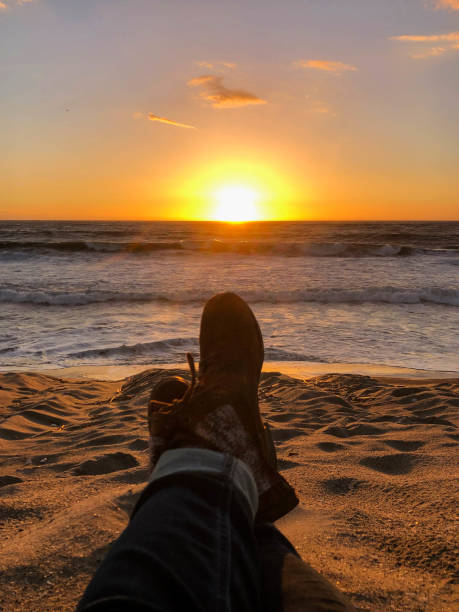 istock Sun sets in Playa del Rey, CA over the Pacific Ocean 1087034444