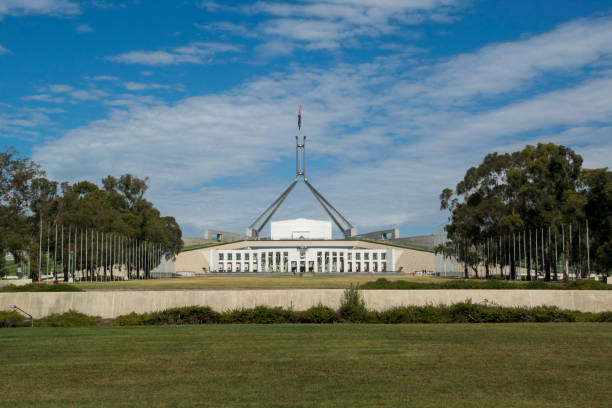 istock Parliament House, Canberra, Australia 1087038526
