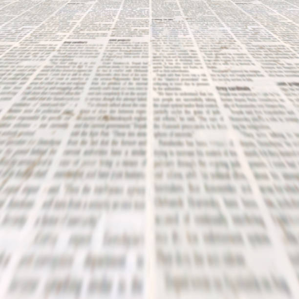 istock Newspaper with old vintage unreadable paper texture background 1087054620