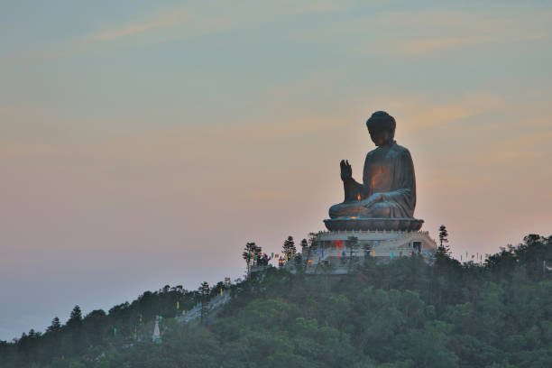 istock tian Tan Buddha or Giant Buddha statue 1087065722