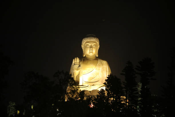 istock a light of the Giant Buddha statue hk 1087065926