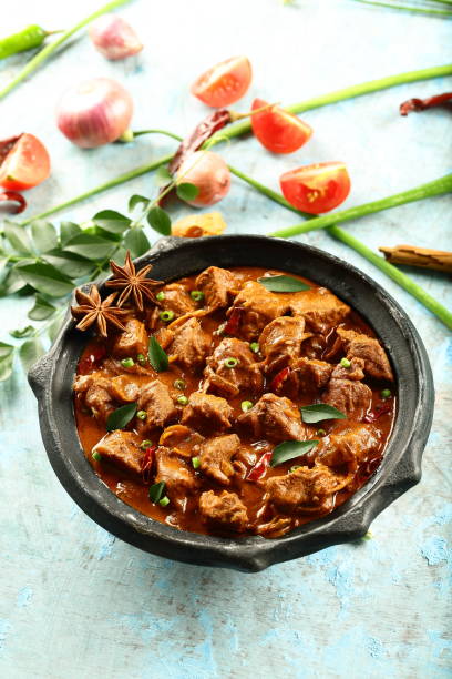 istock Homemade delicious mutton curry roast. 1087068344