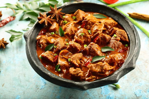 istock Homemade delicious mutton curry roast. 1087068474