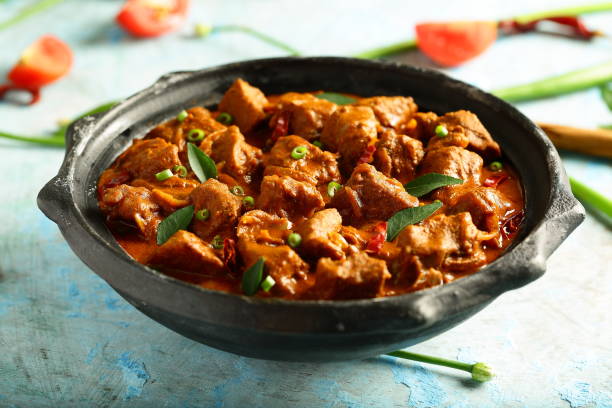 istock Spicy meat roast with exotic Indian spices. 1087068526