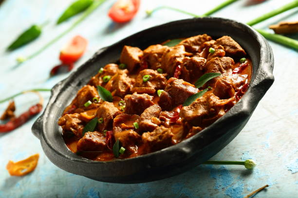 istock Spicy meat roast with exotic Indian spices. 1087068562