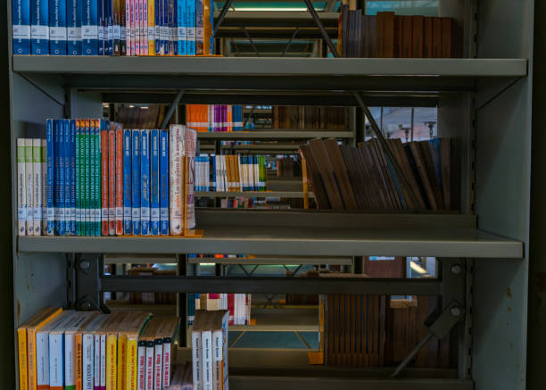 istock Variety of books in a shelf 1087068592