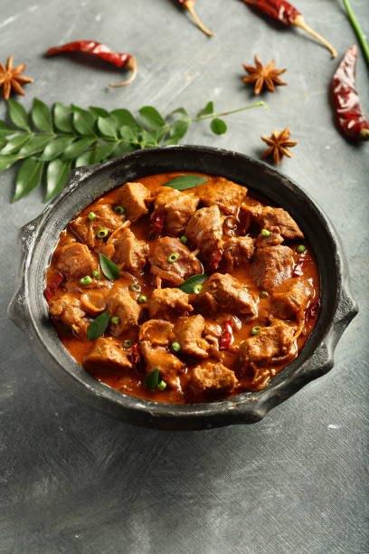 istock Indian meal foods- delicious mutton curry 1087069850