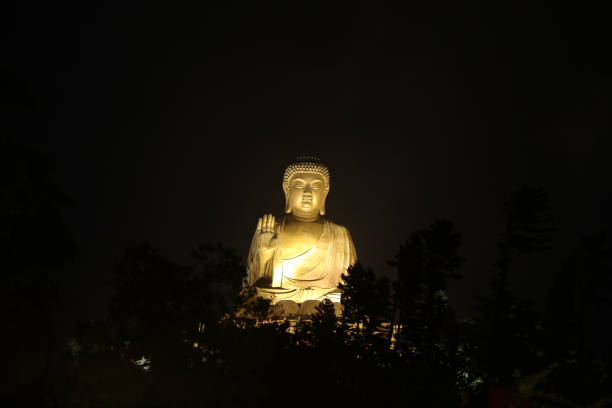 istock a light of the Giant Buddha statue hk 1087079874