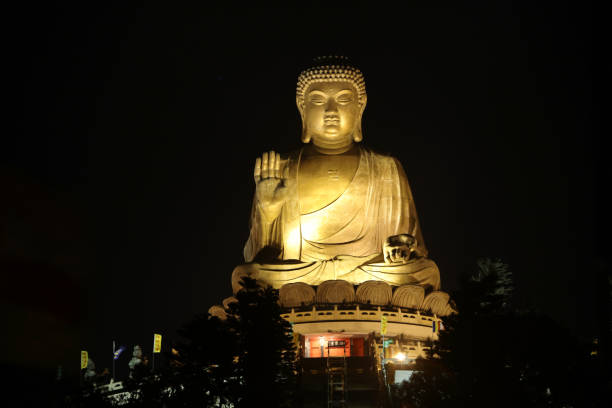 istock a light of the Giant Buddha statue hk 1087079888