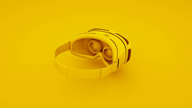 istock Yellow Virtual Reality Glasses. 3D Illustration 1087079930