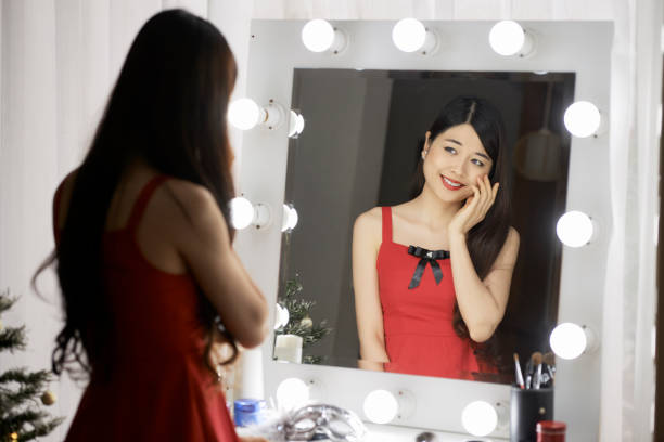 istock Young woman at her vanity 1087081578