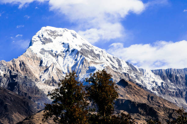 Mountain peak in Nepal Himalaya