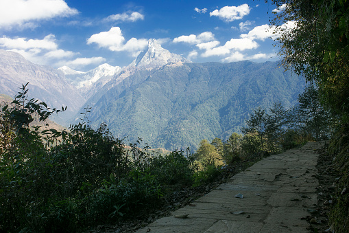 Mountain peak in Nepal Himalaya