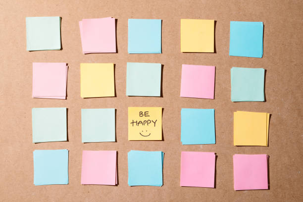 istock Sticks note paper with text