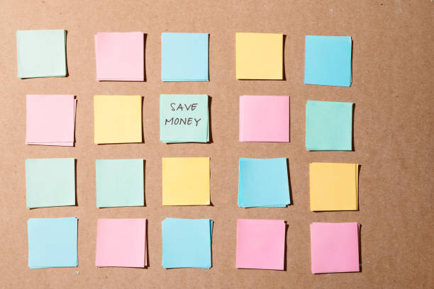istock Note paper with inscription Save money 1087089230