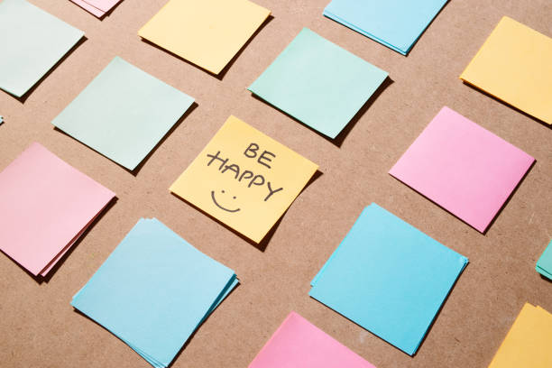istock Sticks note paper with text