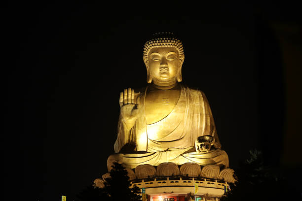 istock a light of the Giant Buddha statue hk 1087092690