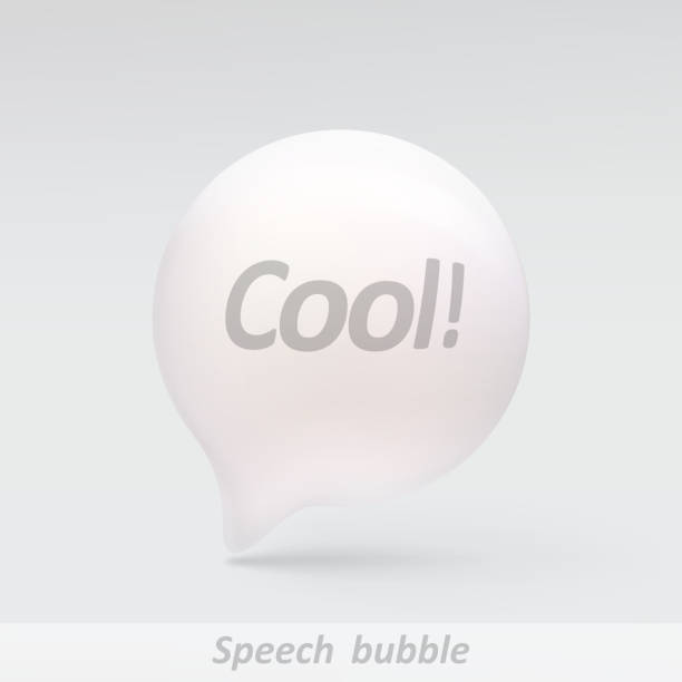 Realistic bubble speech vector art illustration