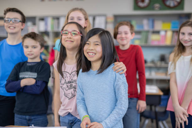 istock Portrait of 4th grade students 1087099090