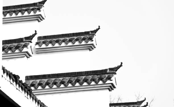 istock Huizhou architecture in Ma Tau wall 1087105914