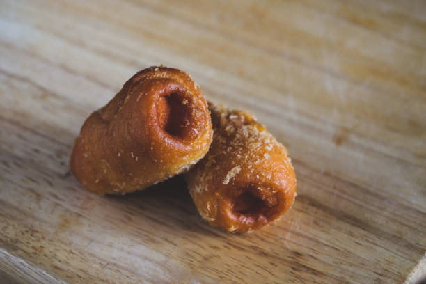 istock Sausage in fried bread rolls homemade food. 1087115228