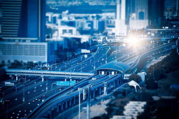 istock Aerial view of overpass, Dubai 1087122038