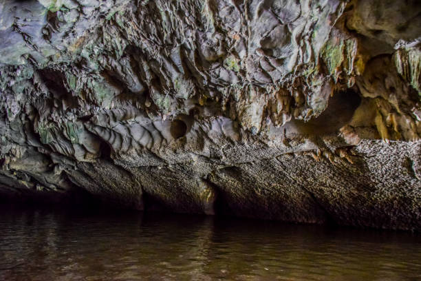 istock Natural cave with texture formations of stalactites in Vietnam 1087125730