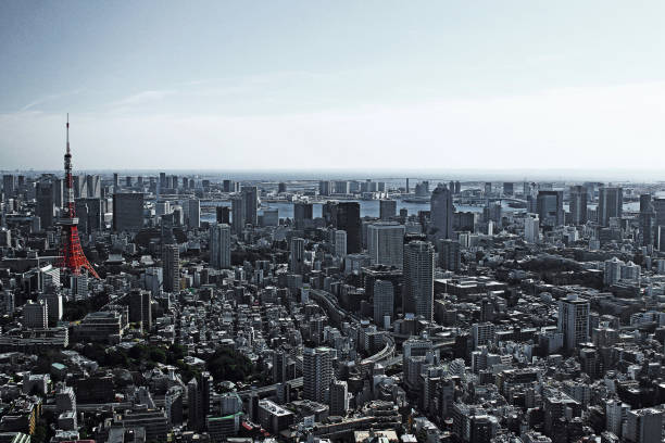 istock Tokyo Tower and Tokyo landscape 1087125790