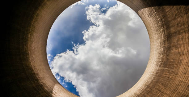 istock View up a coal burning power plant cooling tower 1087144558