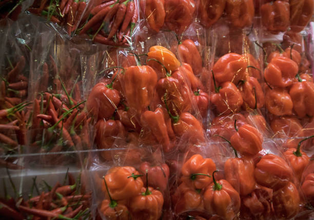 istock Red Peppers at a Marketplace 1087146560