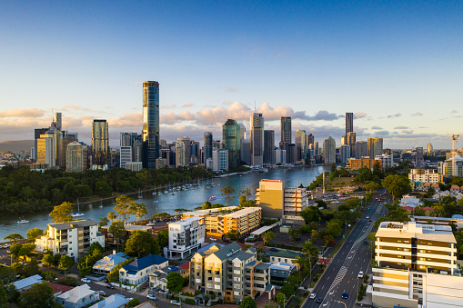 Aerial View of Brisbane City, Queensland