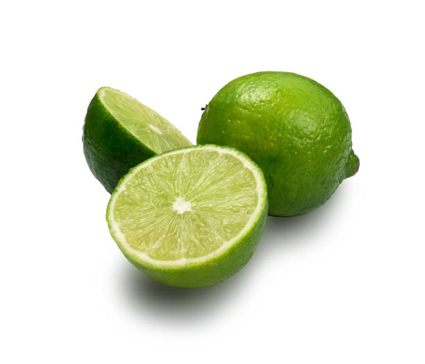 istock Sour key whole and sliced lime isolated 1087174828